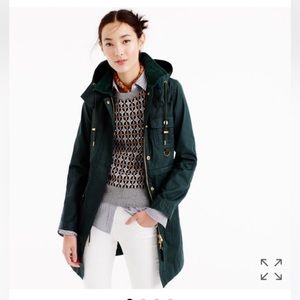 J. crew long downtown field jacket size M